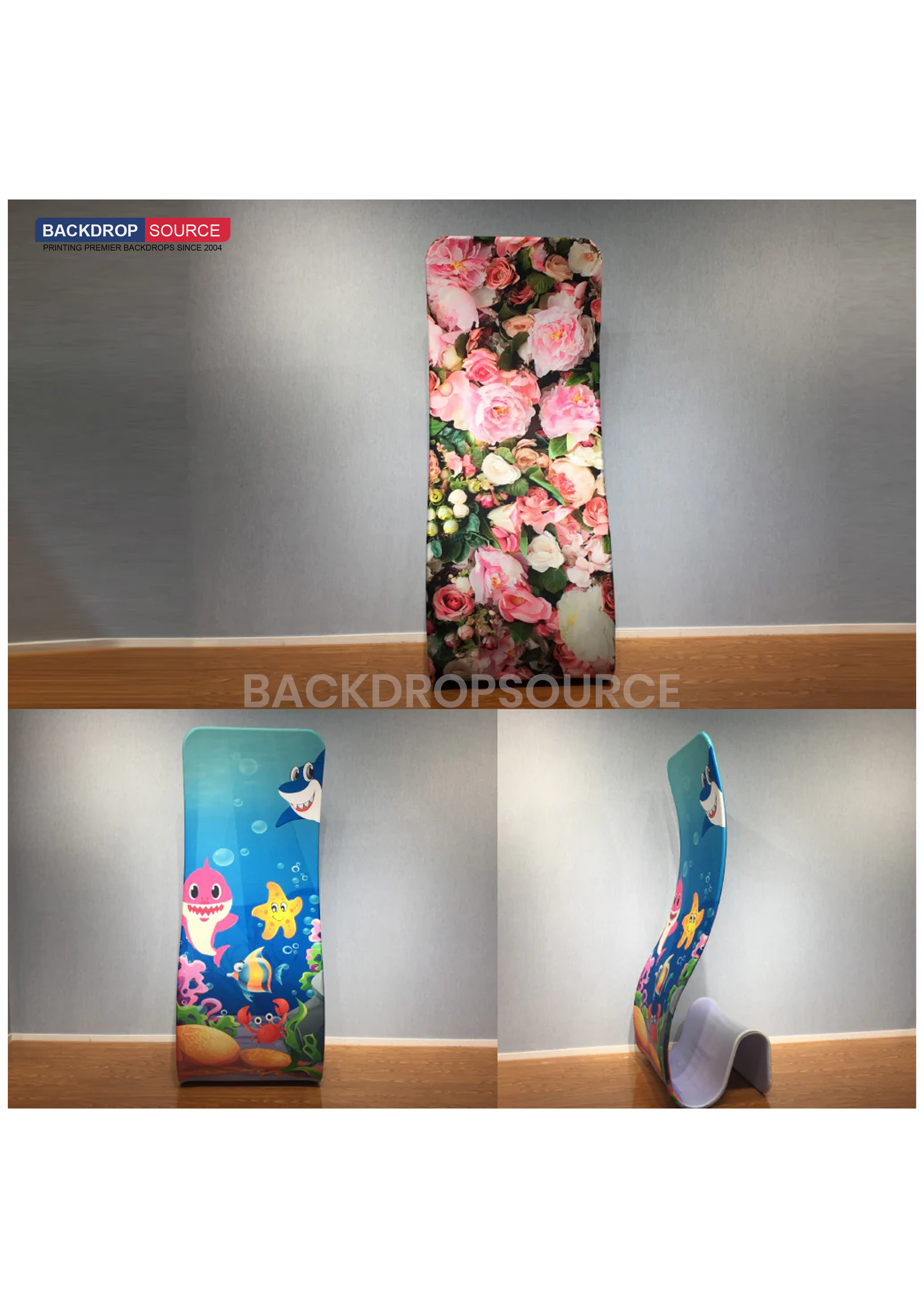 Slangenspanning Stoffen Display Stands