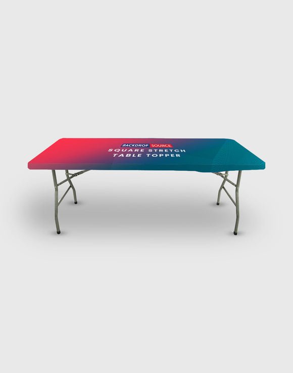 Vierkante stretch tafeltopper