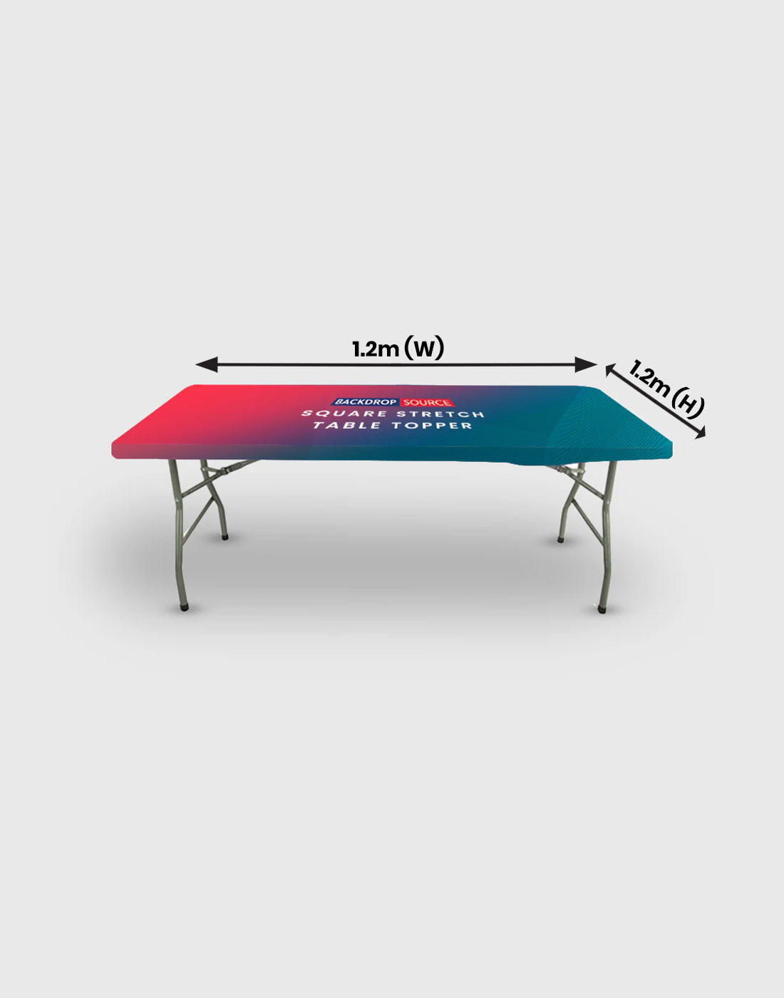 Vierkante stretch tafeltopper