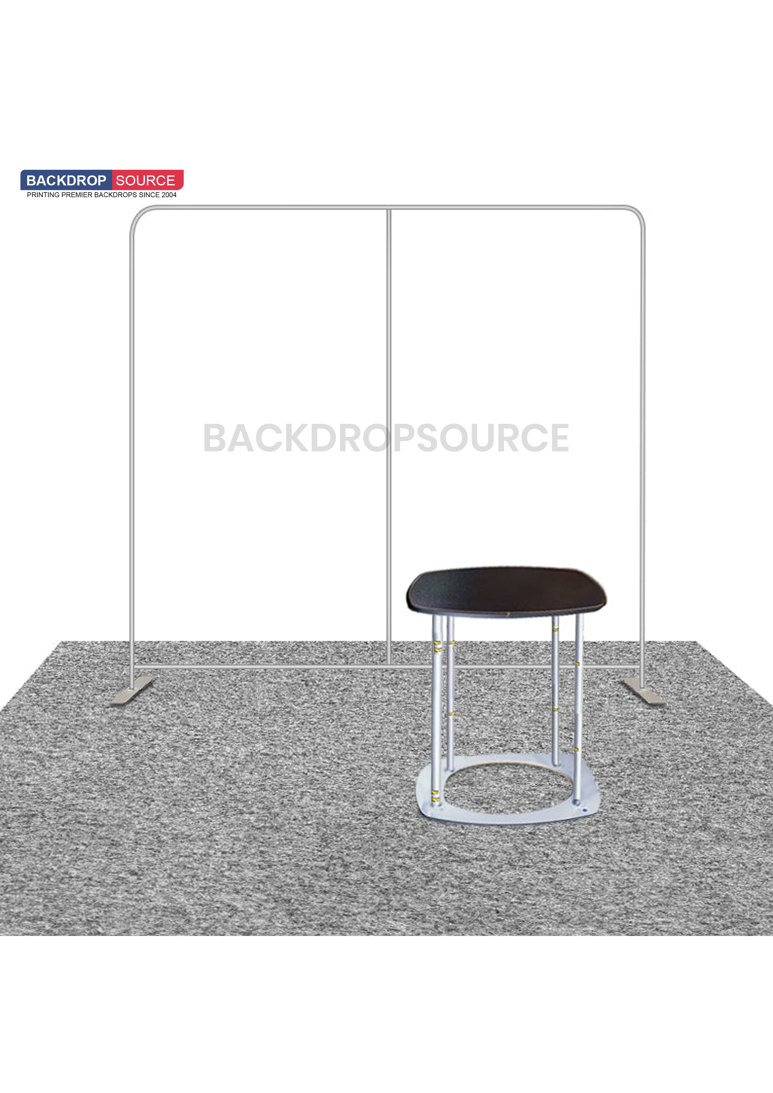 3m x 3m rechte Exhibit Pro 3-in-1 displaykit met Illume-verlichting