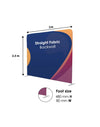 3m x 3m rechte Exhibit Pro 3-in-1 displaykit met Illume-verlichting