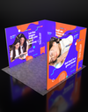 Opvouwbare SEG-tentoonstellingsdisplay met achtergrondverlichting - Model 6
