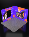 Opvouwbare SEG-tentoonstellingsdisplay met achtergrondverlichting - Model 12