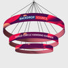 Hangende banner met gelaagde cirkel