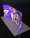 Opvouwbare SEG-tentoonstellingsdisplay met achtergrondverlichting - Model 16