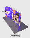 Opvouwbare SEG-tentoonstellingsdisplay met achtergrondverlichting - Model 16
