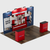 Draagbare tentoonstellingsdisplay 6m x 3m - Model 7