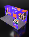 Opvouwbare SEG-tentoonstellingsdisplay met achtergrondverlichting - Model 17