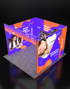Opvouwbare SEG-tentoonstellingsdisplay met achtergrondverlichting - Model 10