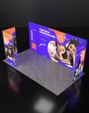 Opvouwbare SEG-tentoonstellingsdisplay met achtergrondverlichting - Model 18