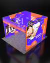 Opvouwbare SEG-tentoonstellingsdisplay met achtergrondverlichting - Model 11