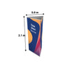 Tri-banner 3-zijdige driehoekige bannerdisplaystandaard