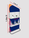 Schuine muur met planken