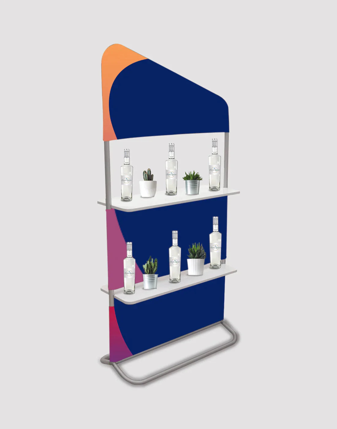 Schuine muur met planken
