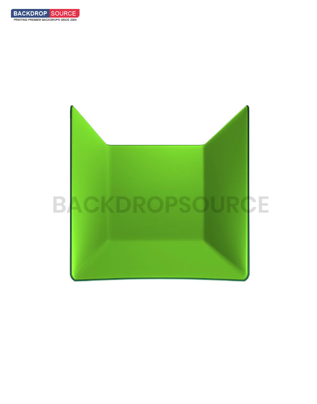 U-vormige Chromakey-fotocabine (bedekt 3 wanden/zijden)