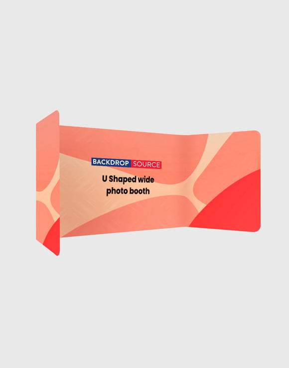 U-vormige brede fotocabine