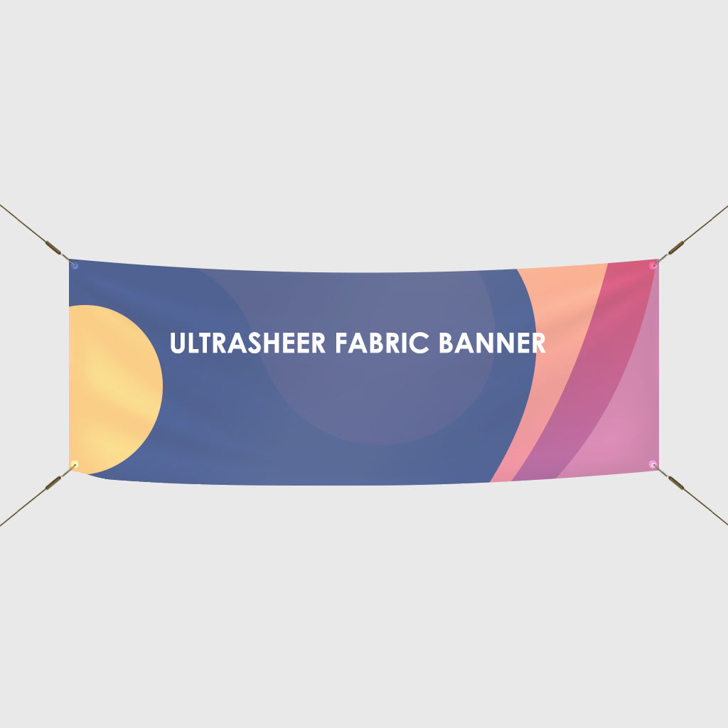 Ultra-transparante stoffen achtergrondprint