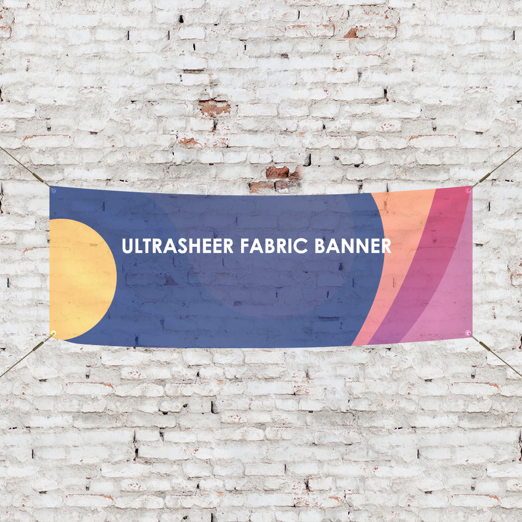 Ultra-transparante stoffen achtergrondprint