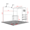 Draagbare tentoonstellingsdisplay 3m x 3m - Model 37
