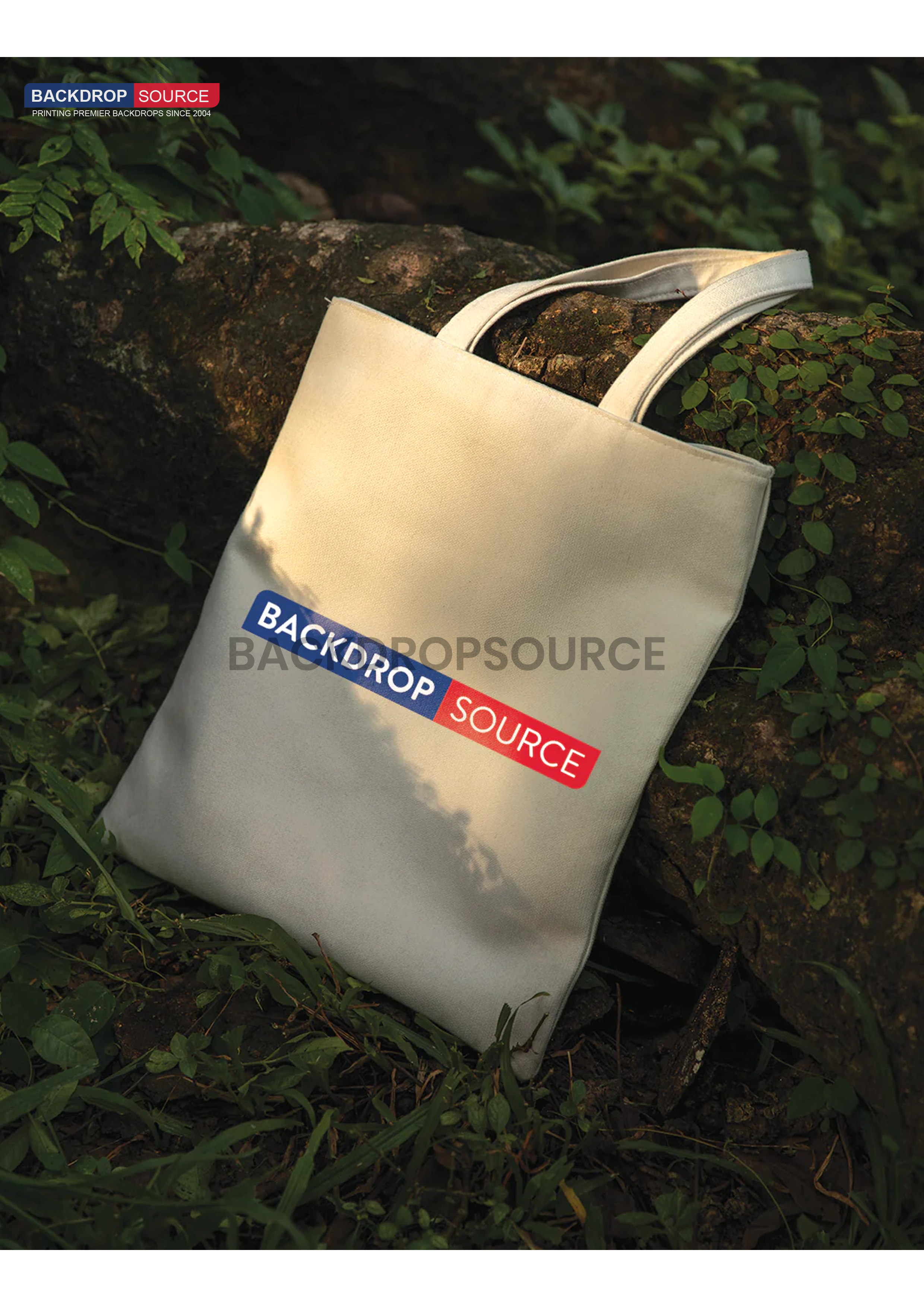 Witte canvas katoenen tas