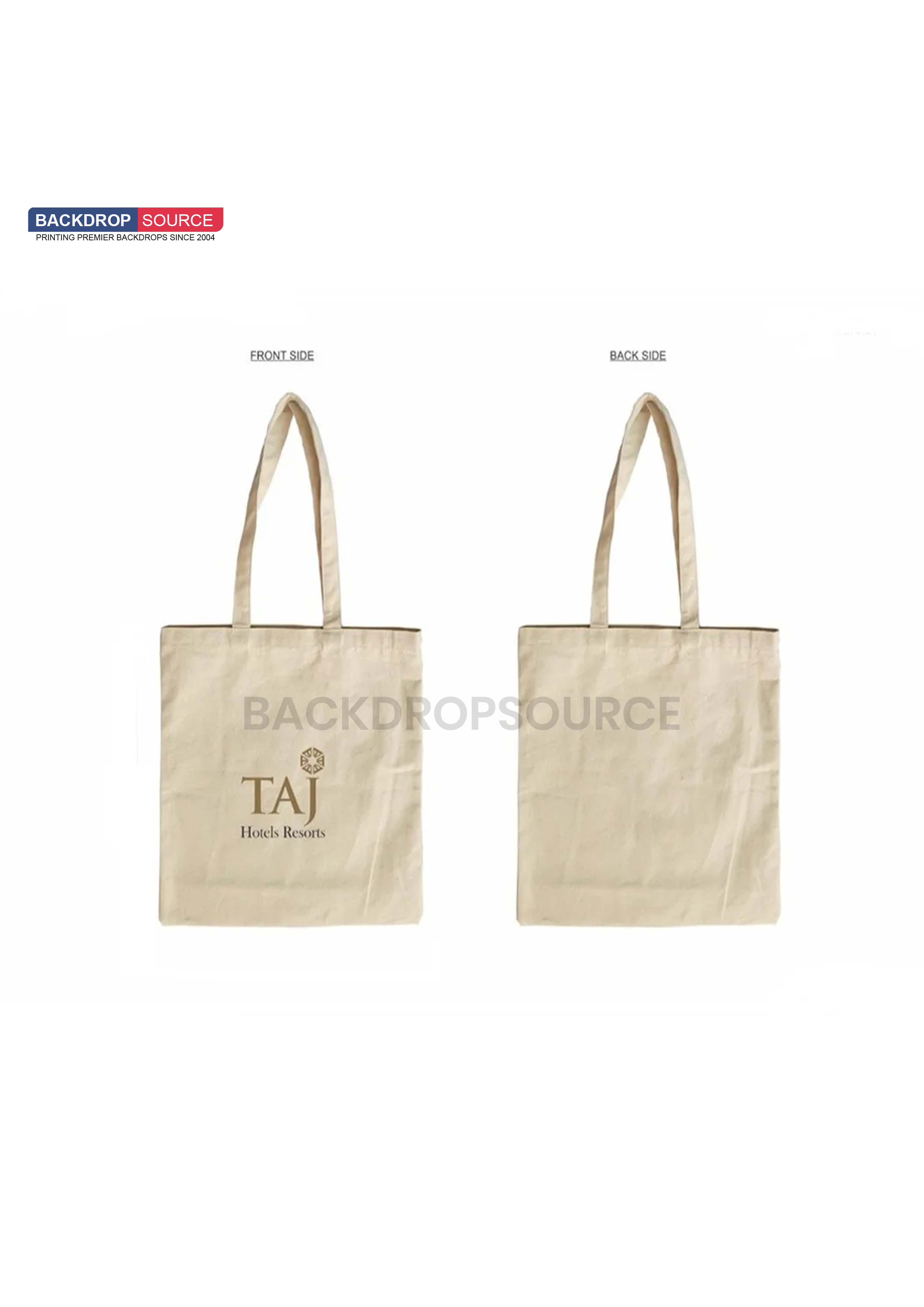 Witte canvas katoenen tas
