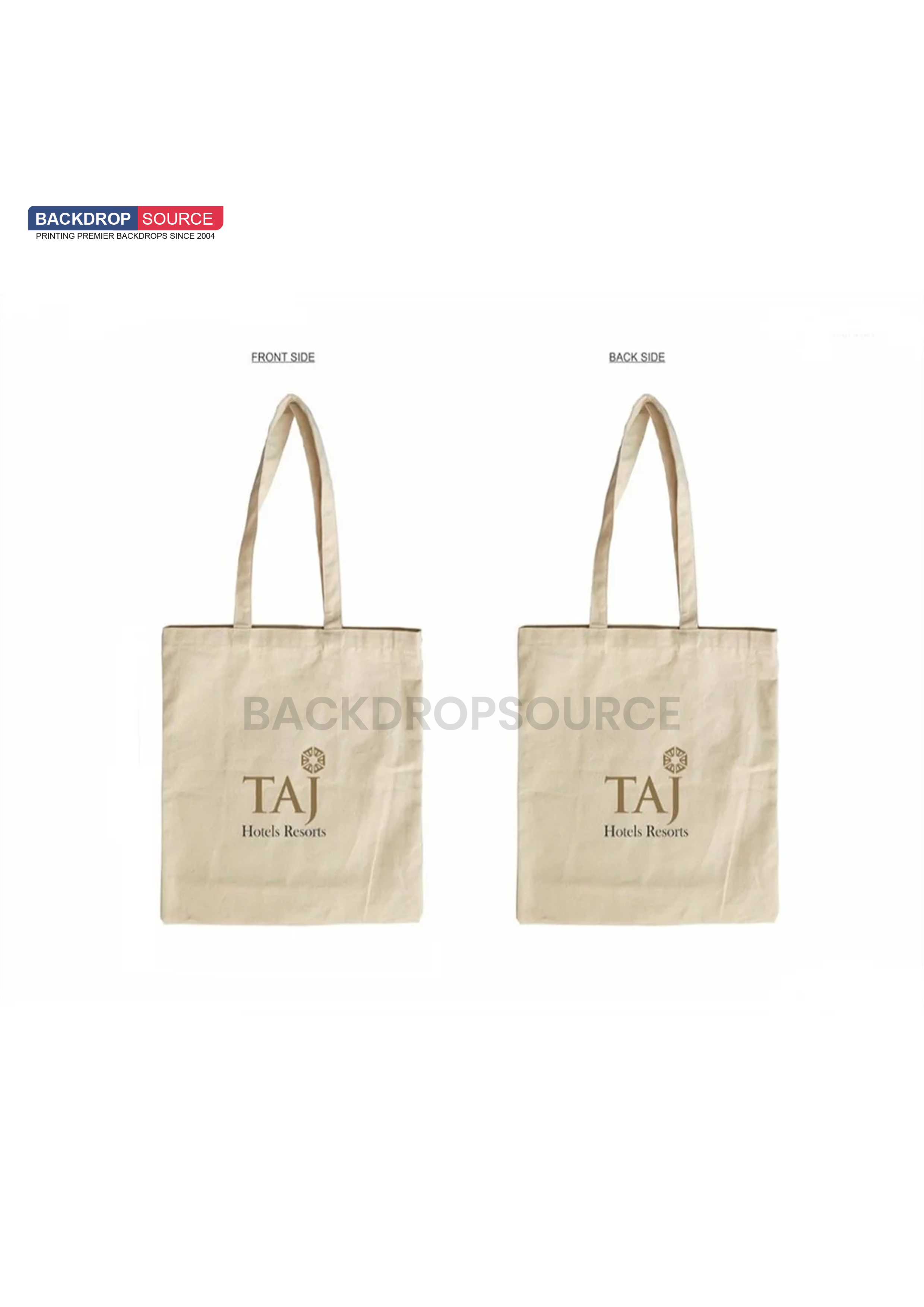 Witte canvas katoenen tas