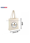 Witte canvas katoenen tas