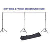 Dubbele brede fotografieachtergrondstandaard 6 m breed x 3 m hoog