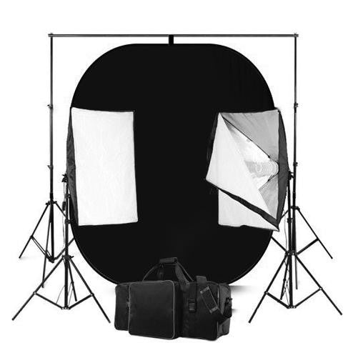 Zwart-wit omkeerbaar fotografiescherm met 50 x 70 economy softbox studioverlichtingsapparatuur