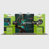 Draagbare tentoonstellingsdisplay 6m x 3m - Model 6