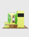 Premium modulaire L-boog tv-display tentoonstellingsset voor 3m brede stands
