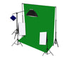 3-kops 750W continue softbox studioverlichting met studioachtergrond en boomarm-apparatuurkit