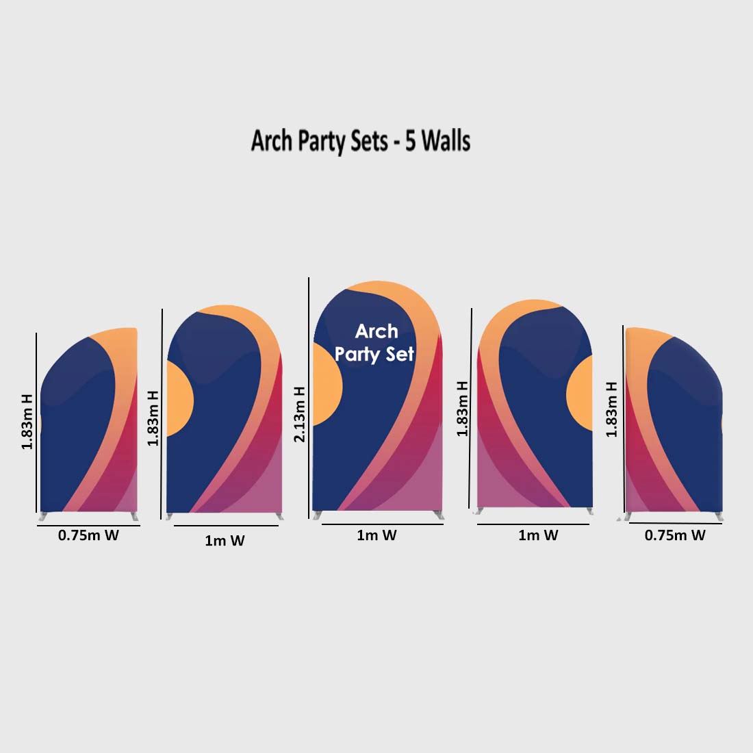 Arch Party Sets - 5 Muren