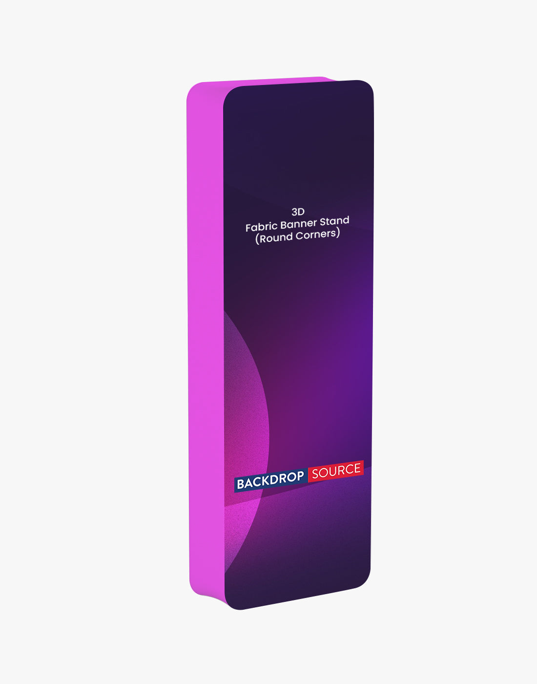 3D afgeronde hoek stoffen display