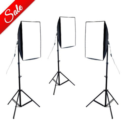 3-kops continue softbox lichtset