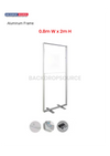 SEG Frameloze stoffen LED-lichtbakdisplay - 0,8 m B x 2 m H