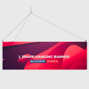 L-vormige hangende banner