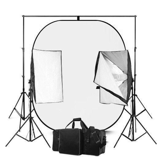 Zwart-wit omkeerbaar fotografiescherm met 50 x 70 economy softbox studioverlichtingsapparatuur